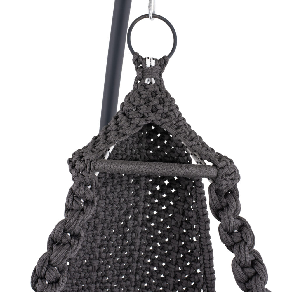 ΚΡΕΜΑΣΤΗ ΦΩΛΙΑ AUGUST ΜΑΚΡΑΜΕ-ΜΕΤΑΛΛΟ ΑΝΘΡΑΚΙ HM5922.10 123x113x145Υεκ. - Image 6