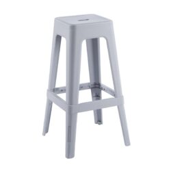 RELIX PP Σκαμπό BAR Στοιβαζόμενο, PP Απόχρωση Γκρι